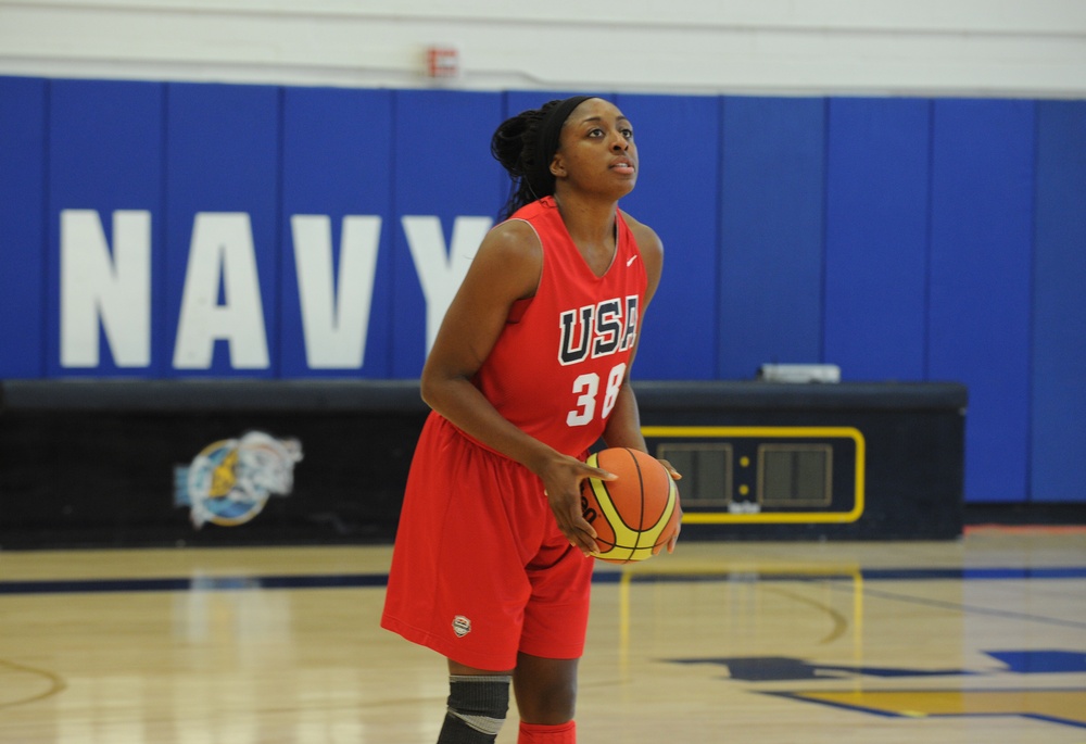 USA Women's National Basketball Team conducts training camp at USNA