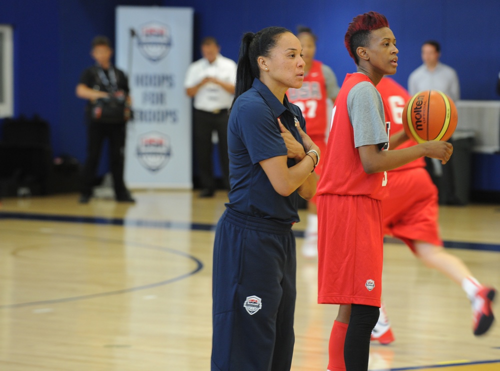 USA Women's National Basketball Team conducts training camp at USNA