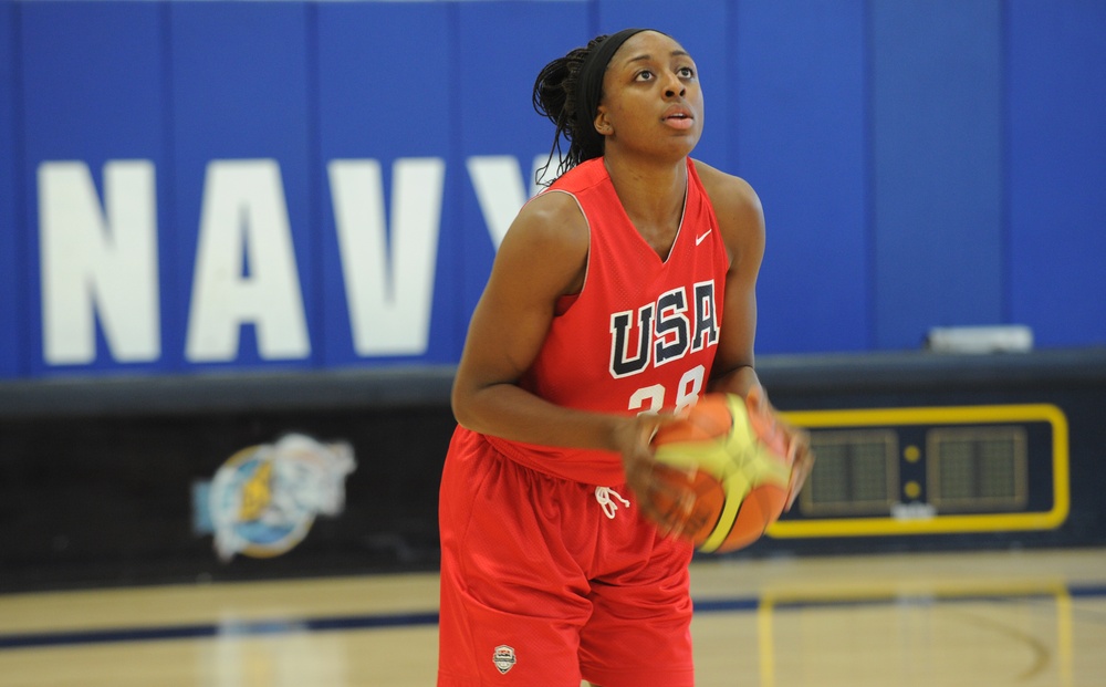 USA Women's National Basketball Team conducts training camp at USNA