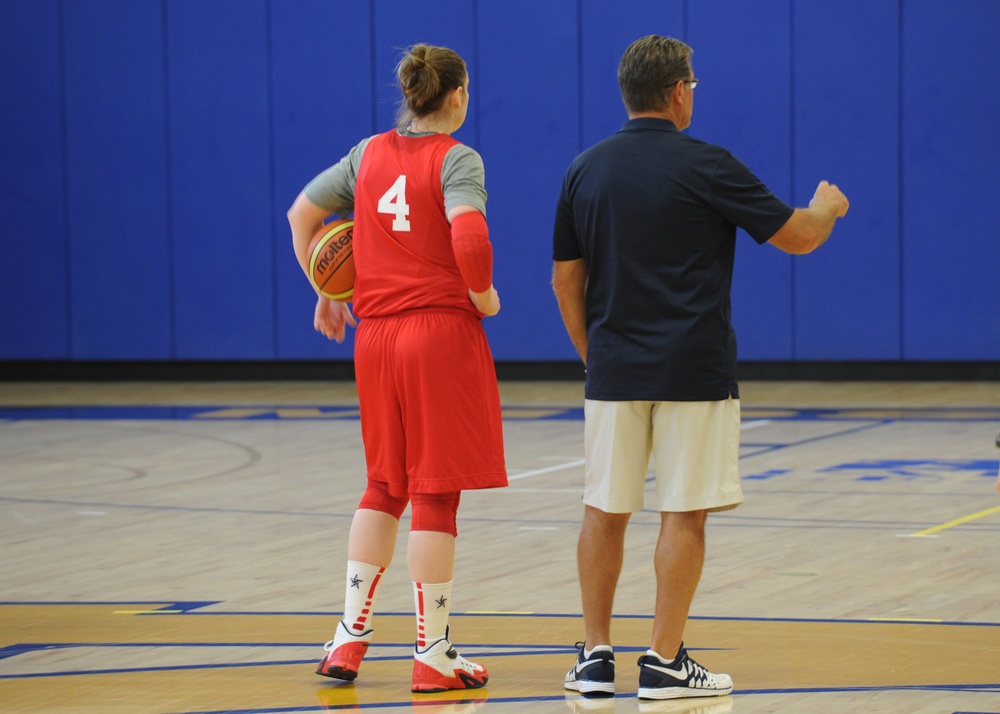 USA Women's National Basketball Team conducts training camp at USNA