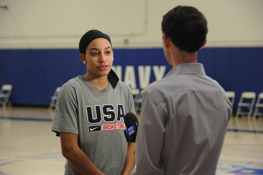 USA Women's National Basketball Team conducts training camp at USNA