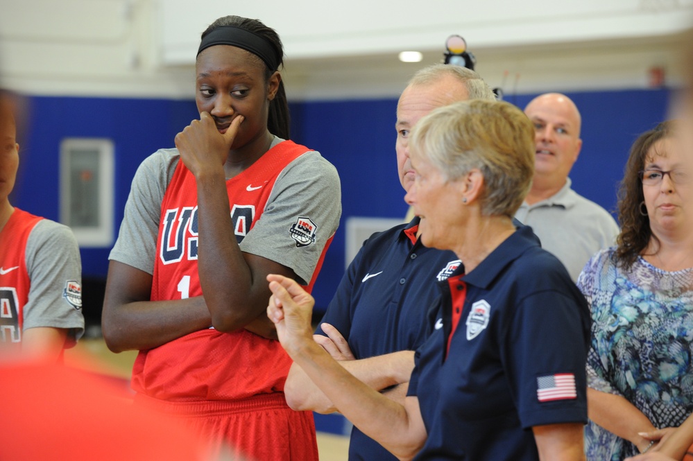 USA Women's National Basketball Team conducts training camp at USNA