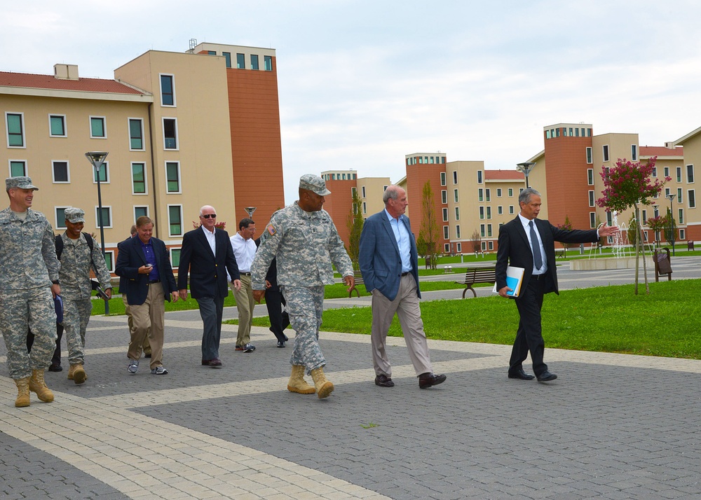 US senators visit at Caserma Del Din in Vicenza, Italy, Sept. 4, 2014