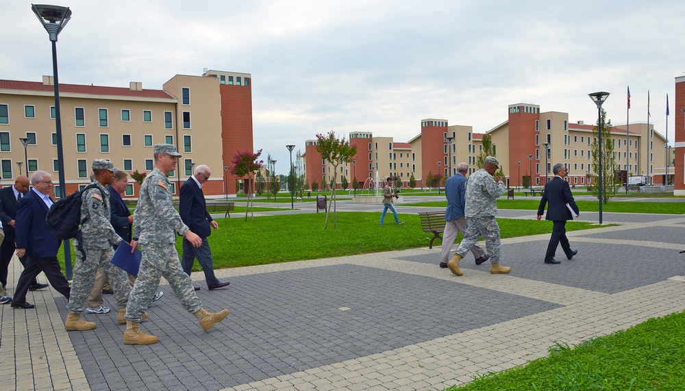 US senators visit at Caserma Del Din in Vicenza, Italy, Sept. 4, 2014