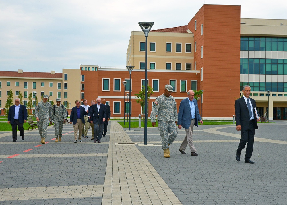 US senators visit at Caserma Del Din in Vicenza, Italy