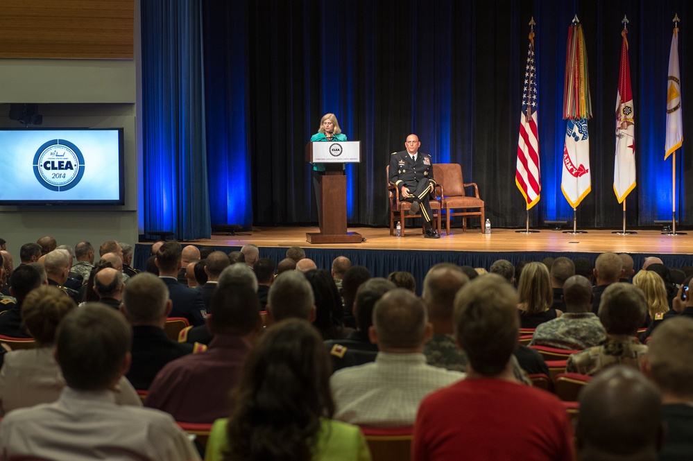 Miller speaks about the 10th Annual Chief of Staff of the Army's Combined Logistics Excellence Awards (CLEA)