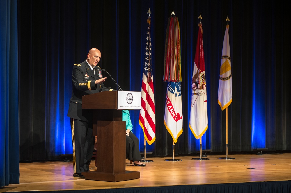 Miller speaks about the 10th Annual Chief of Staff of the Army's Combined Logistics Excellence Awards (CLEA)