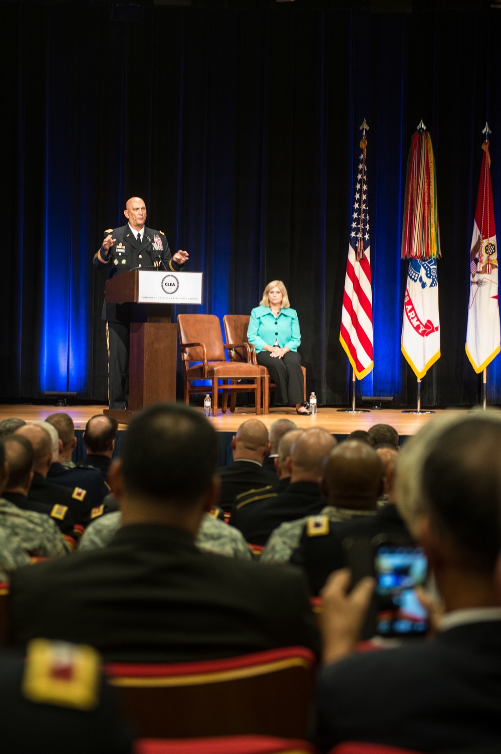 Miller speaks about the 10th Annual Chief of Staff of the Army's Combined Logistics Excellence Awards (CLEA)