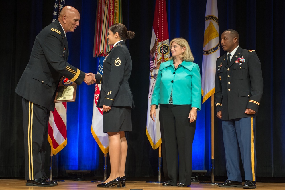 Miller speaks about the 10th Annual Chief of Staff of the Army's Combined Logistics Excellence Awards (CLEA)