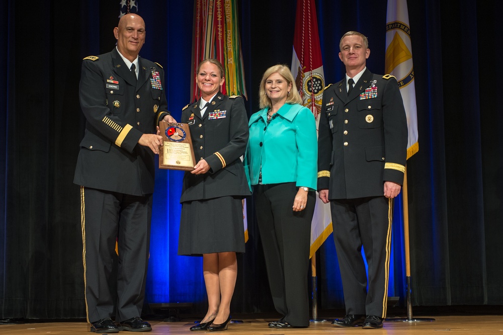 Miller speaks about the 10th Annual Chief of Staff of the Army's Combined Logistics Excellence Awards (CLEA)