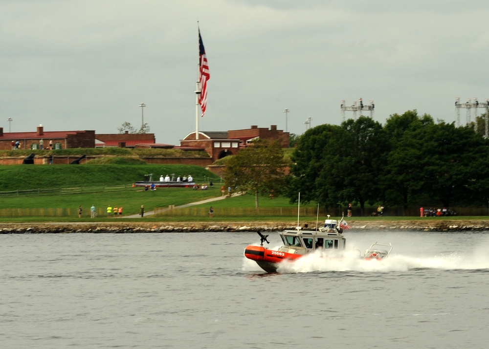 Coast Guard patrols Inner Harbor during Star Spangled 200 celebration