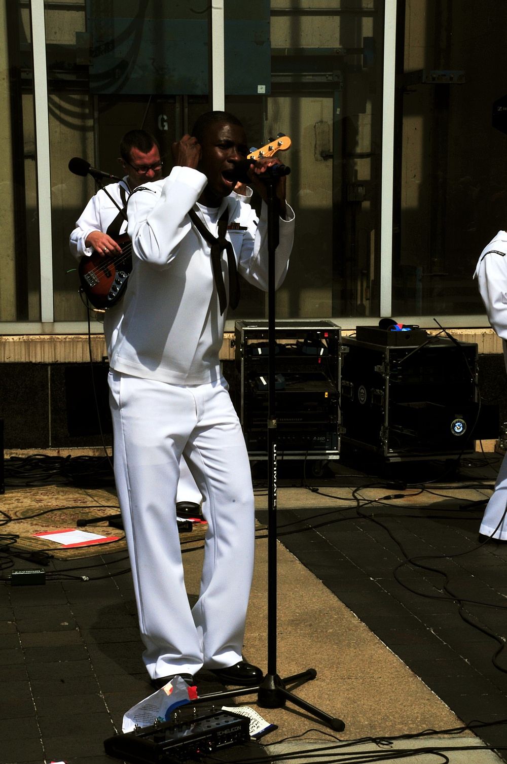 Navy band turns heads in Cleveland