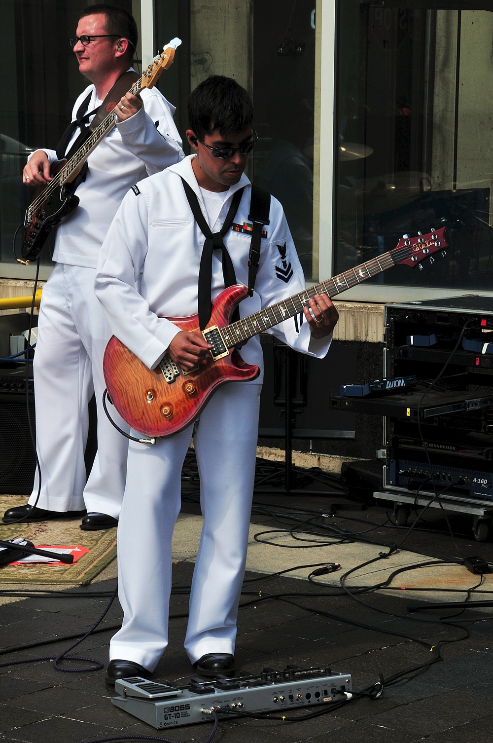 Navy Band turns heads in Cleveland