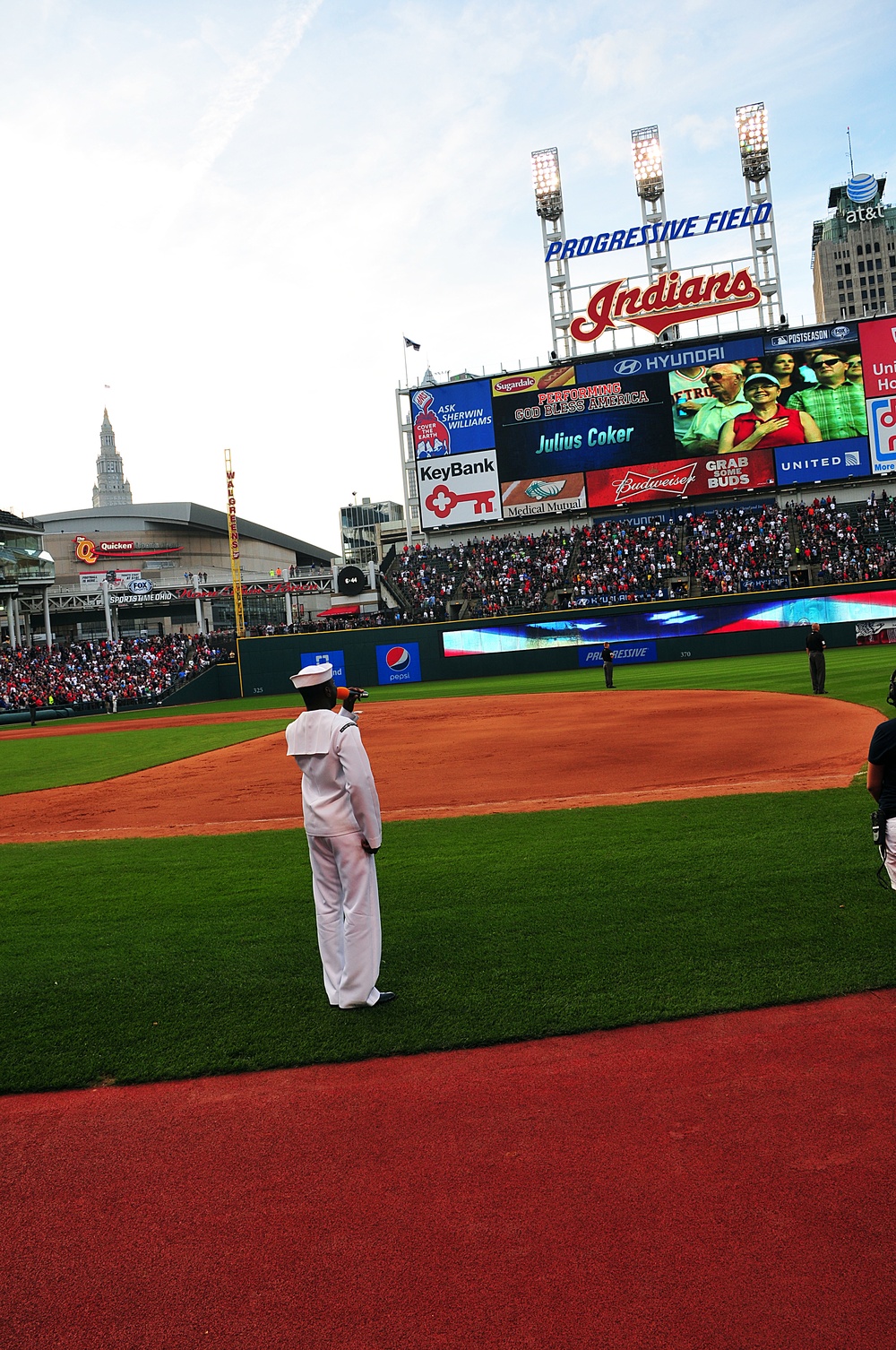 Navy band turns heads in Cleveland