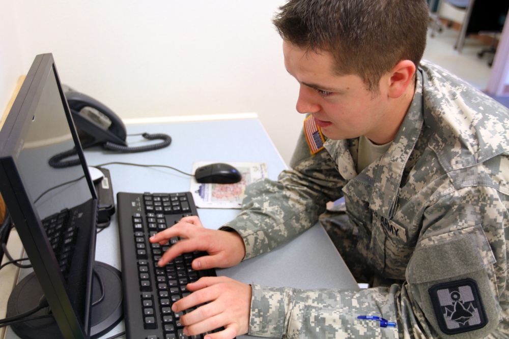 Army Reserve combat medic charts records