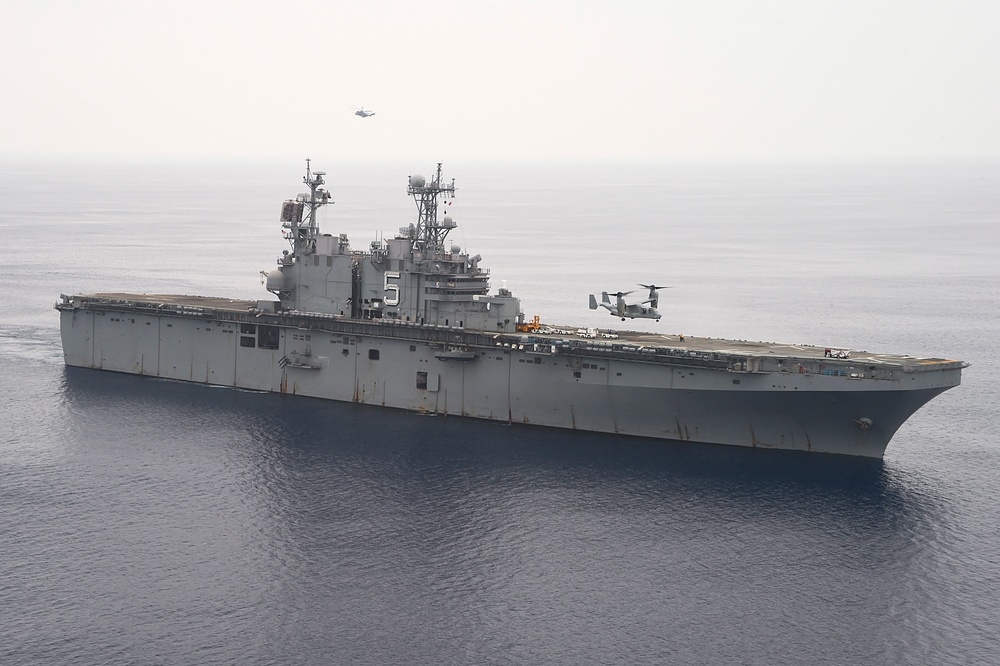 VMM 262 operations aboard USS Peleliu