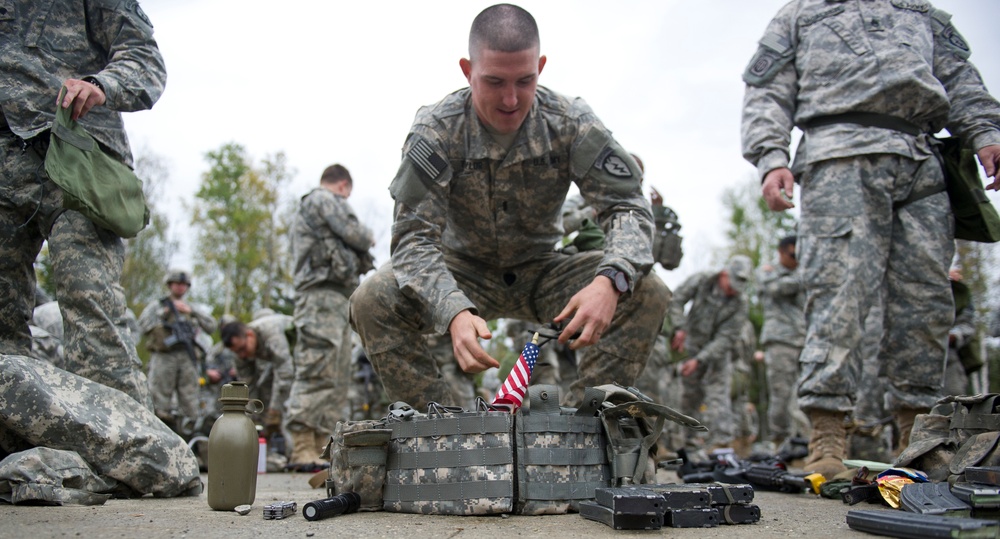 JBER Soldiers test for the Expert Infantryman Badge