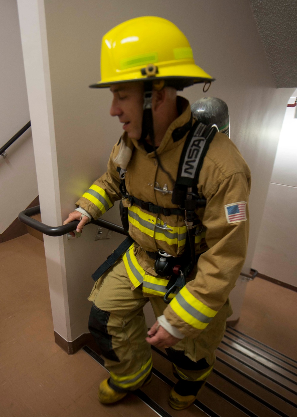 NAF Atsugi stair climb in remembrance of 9/11