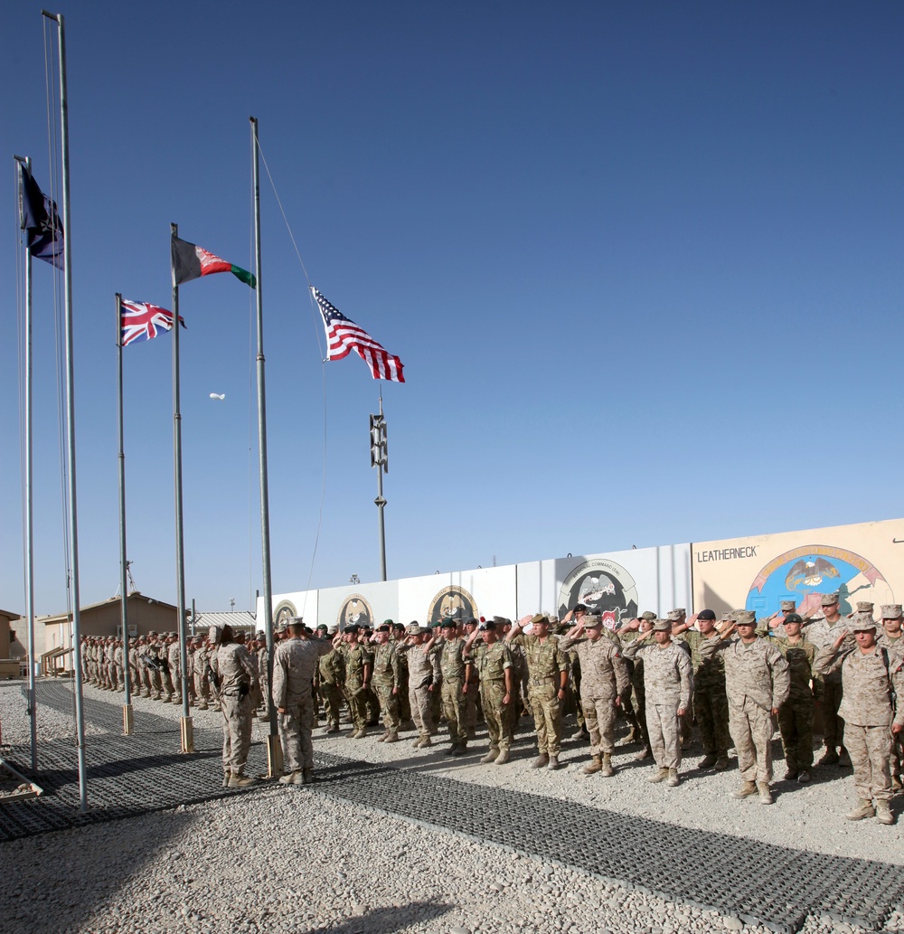 Never Forget: RC(SW) holds remembrance ceremony aboard Camp Leatherneck, Afghanistan