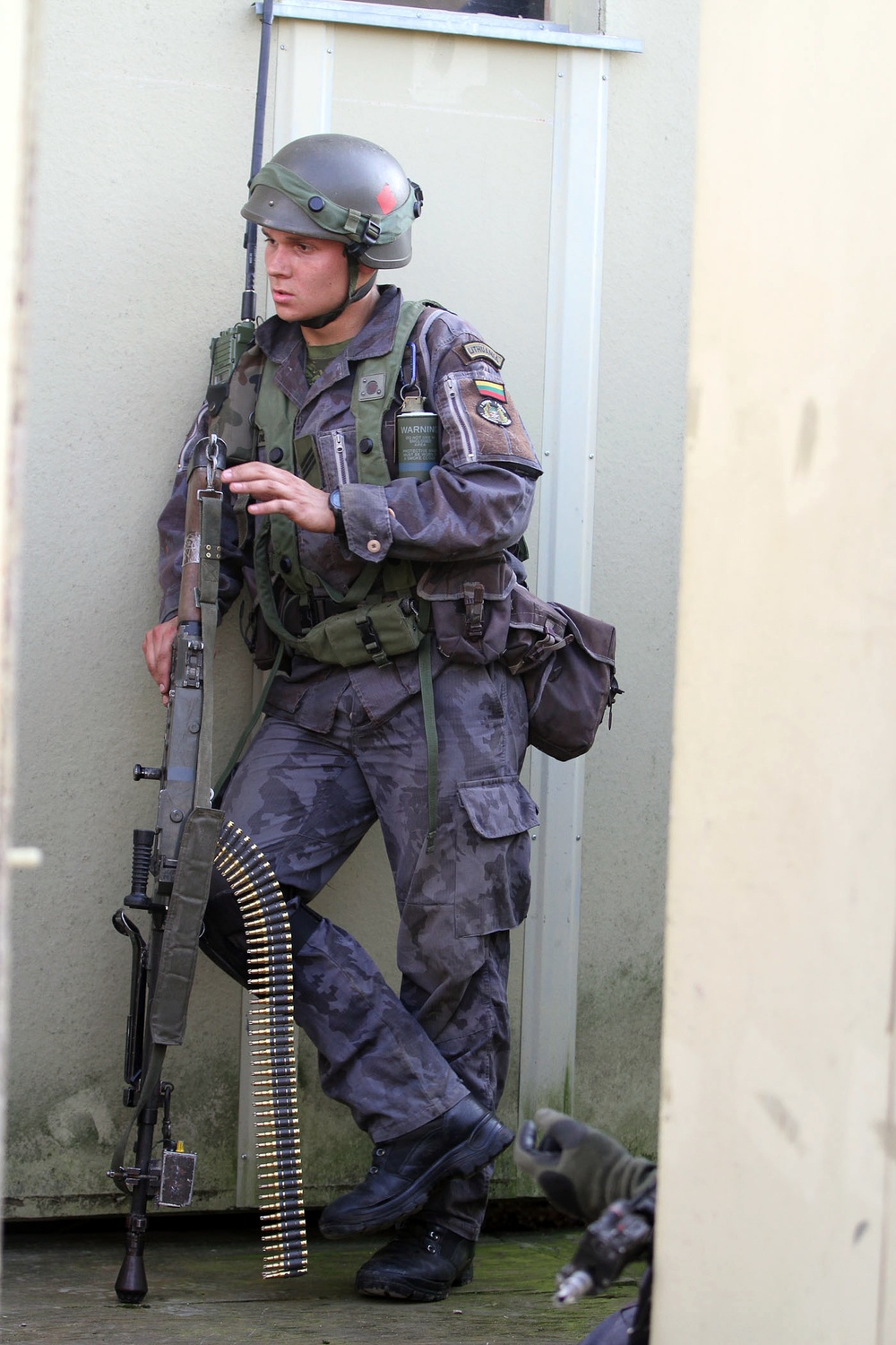 Lithuanian OPFOR attacks Camp West at Exercise Saber Junction 14