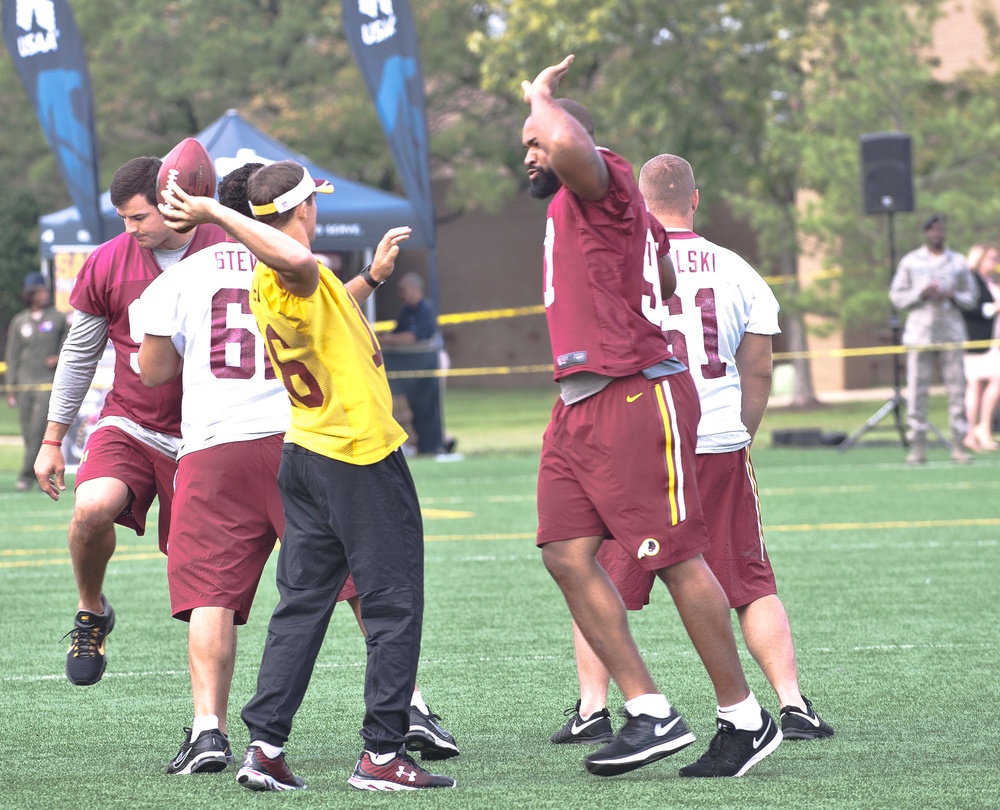 Redskins hold practice at JB Andrews