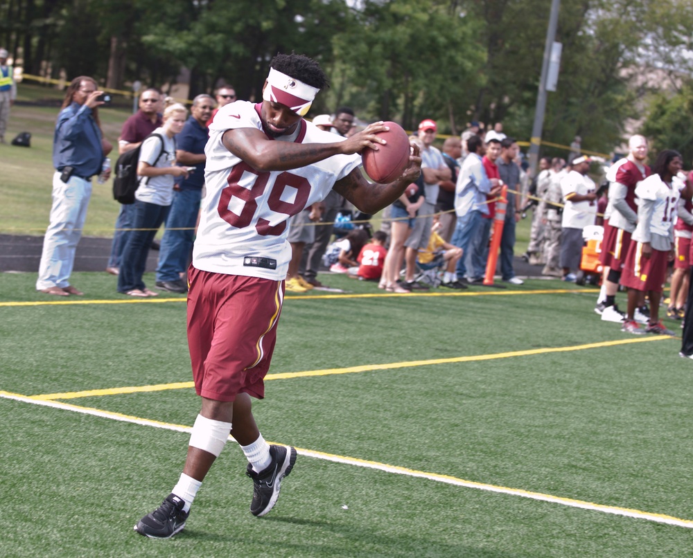 Redskins hold practice at JB Andrews