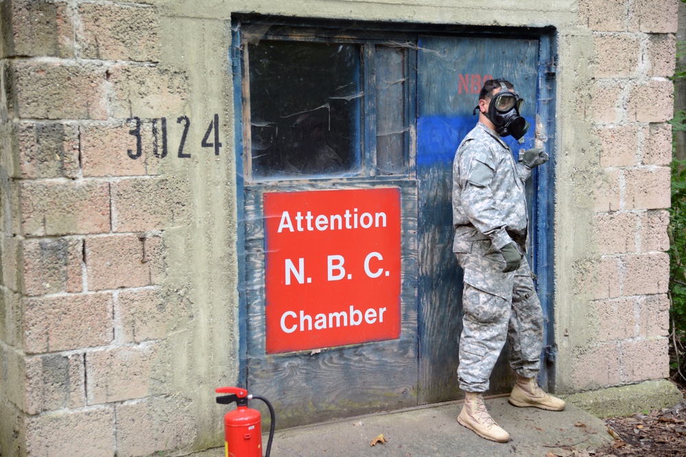 52nd Signal Battalion CBRN gas chamber