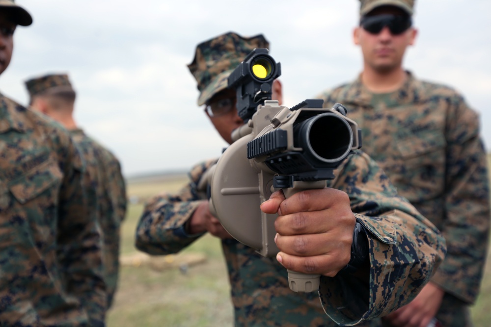 BSRF-14 Marines fight to complete non-lethal weapons training