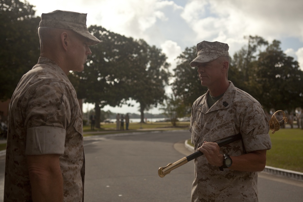 Sgt. Maj. Zickefoose Relief and Appointment