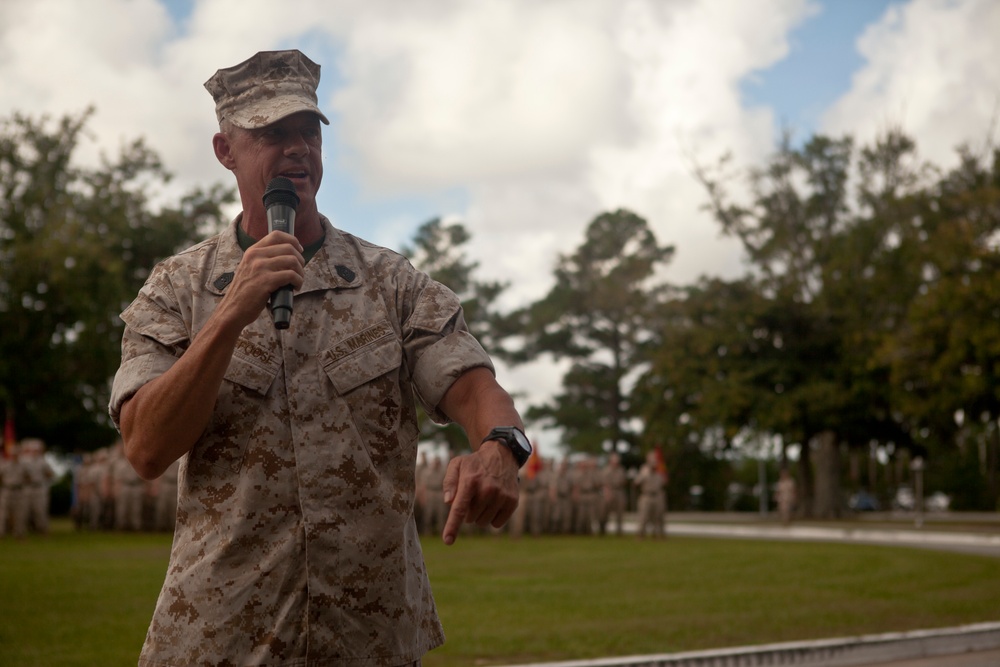 Sgt. Maj. Zickefoose Relief and Appointment