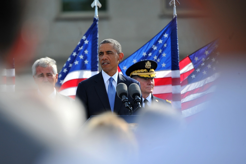 POTUS speaks at Pentagon 9/11 Memorial