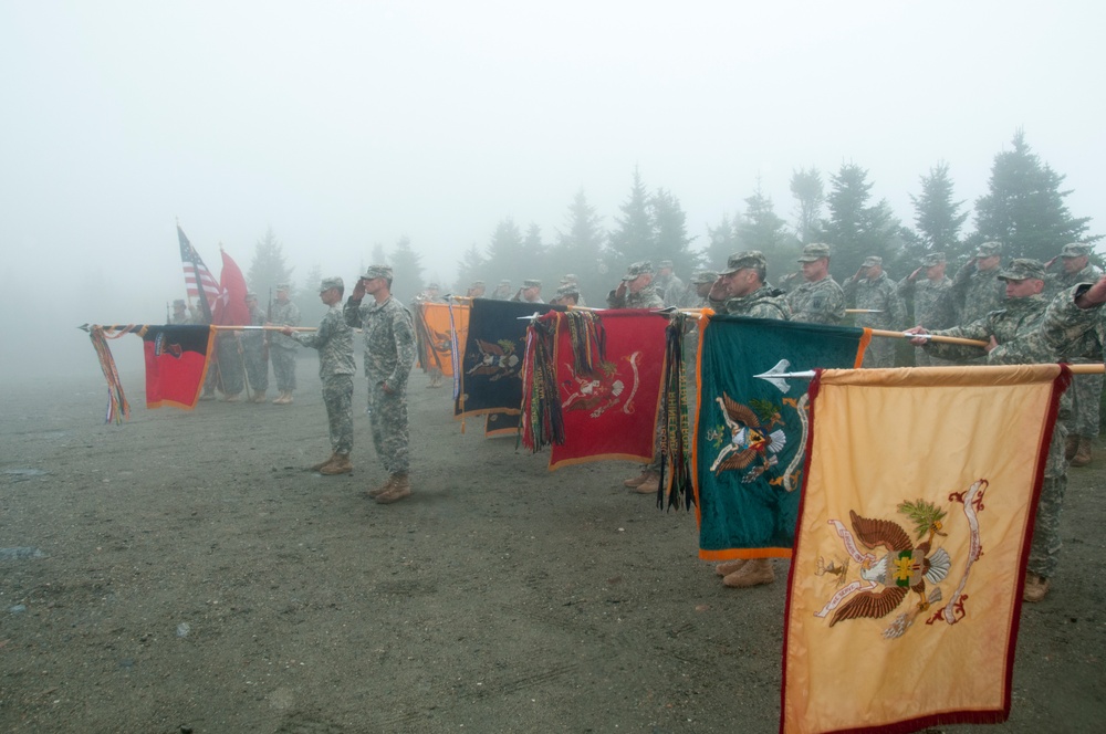 Units saluting