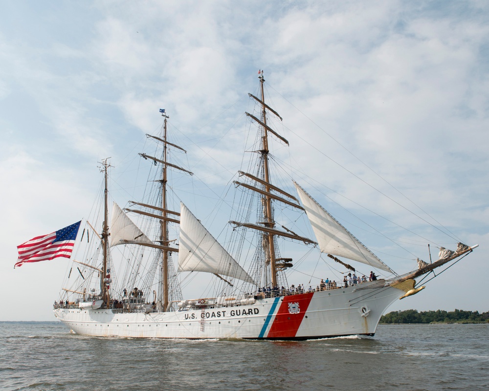 Coast Guard cutter Eagle sails to Baltimore