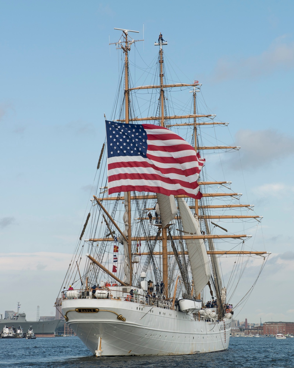 Coast Guard cutter Eagle sails to Baltimore