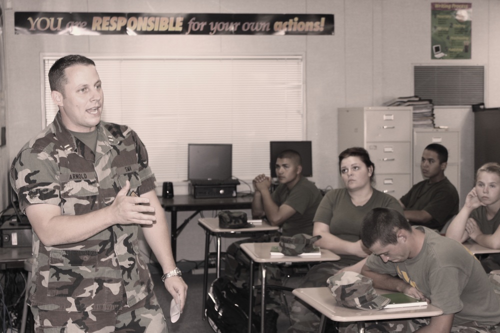 Guard member inspires hope at Stanislaus Military Academy