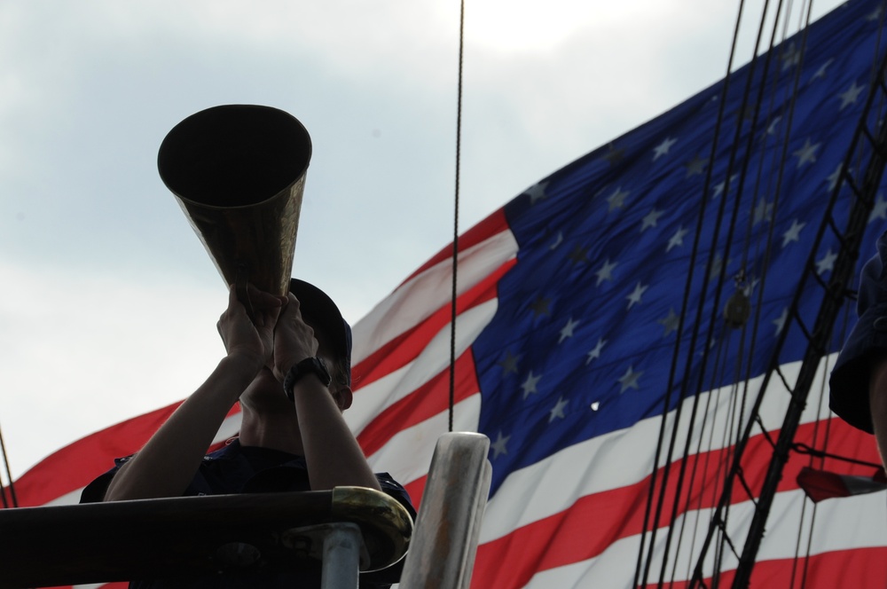 Coast Guard Cutter Eagle arrives in Baltimore for Star Spangled Spectacular event