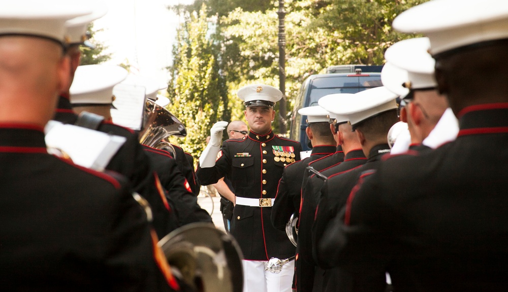 Quantico Band support 9/11 memorials
