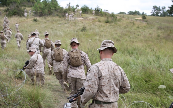 Marines assault Range P28 aboard Fort A.P. Hill