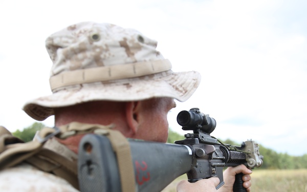 Marines assault Range P28 aboard Fort A.P. Hill
