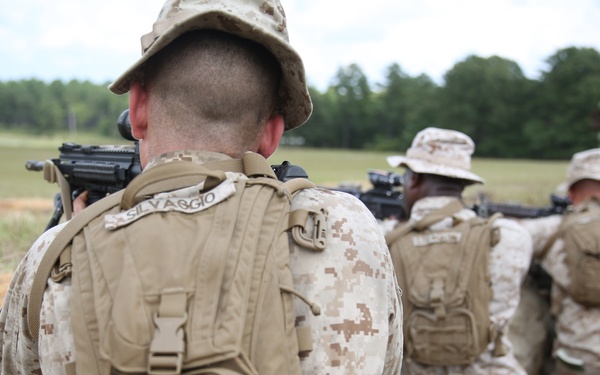 Marines assault Range P28 aboard Fort A.P. Hill