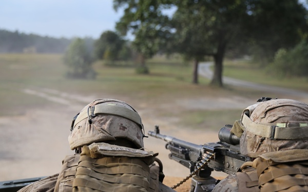 Marines assault Range P28 aboard Fort A.P. Hill