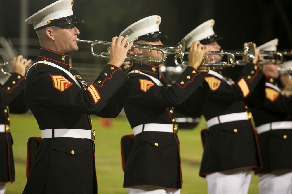 PI band performs at military appreciation ceremony