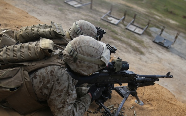 Marines assault Range P28 aboard Fort A.P. Hill