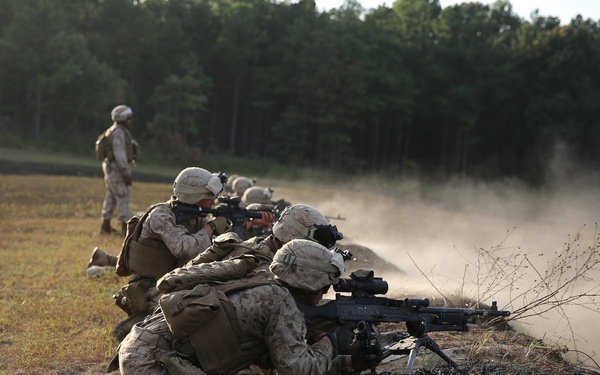 Marines assault Range P28 aboard Fort A.P. Hill