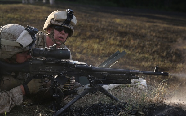Marines assault Range P28 aboard Fort A.P. Hill