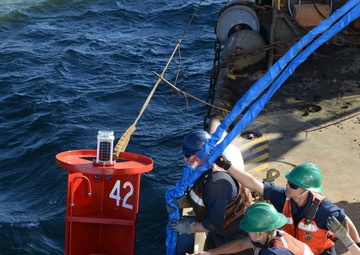 Coast Guard Cutter Fir buoy replacement