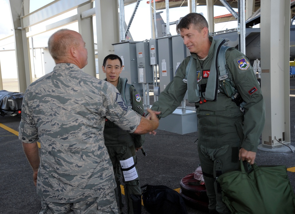 Oregon adjutant general F-15 flight