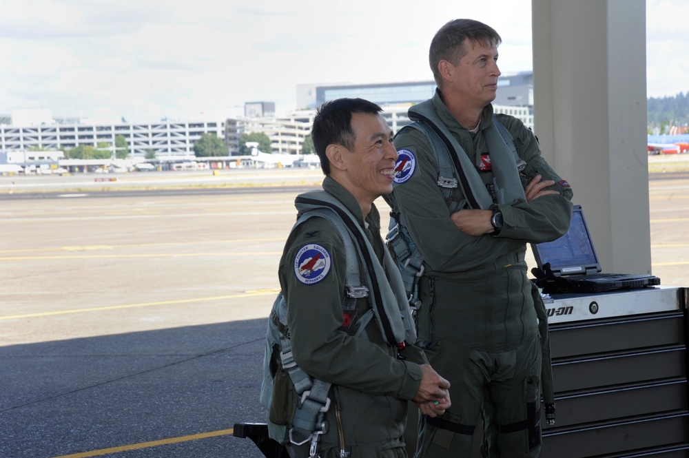 Oregon adjutant general F-15 flight