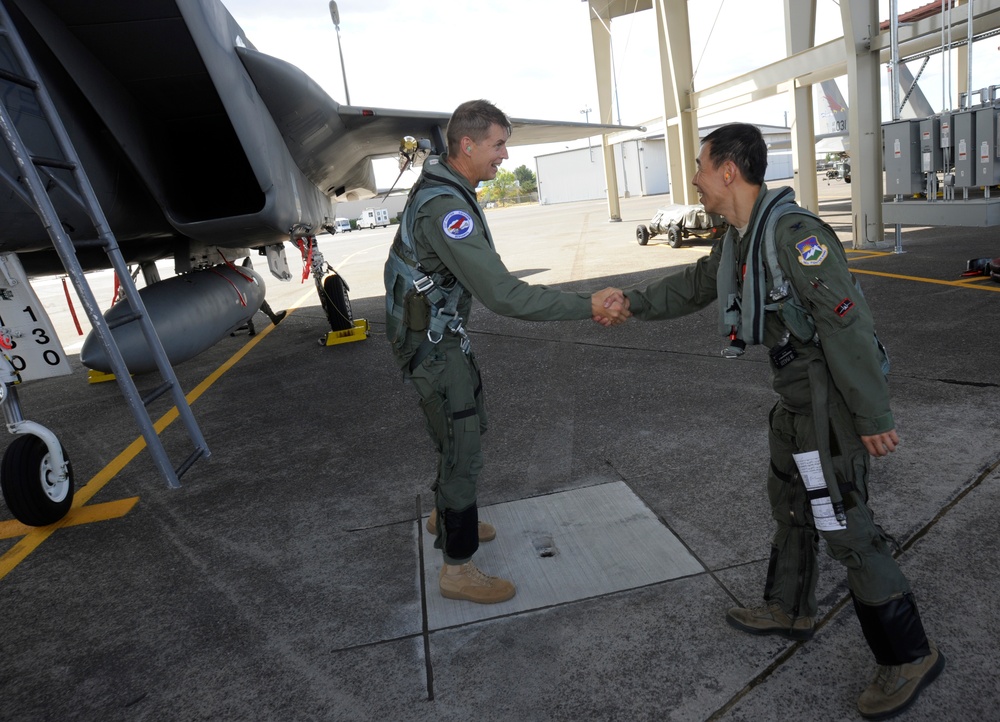 Oregon adjutant general F-15 flight