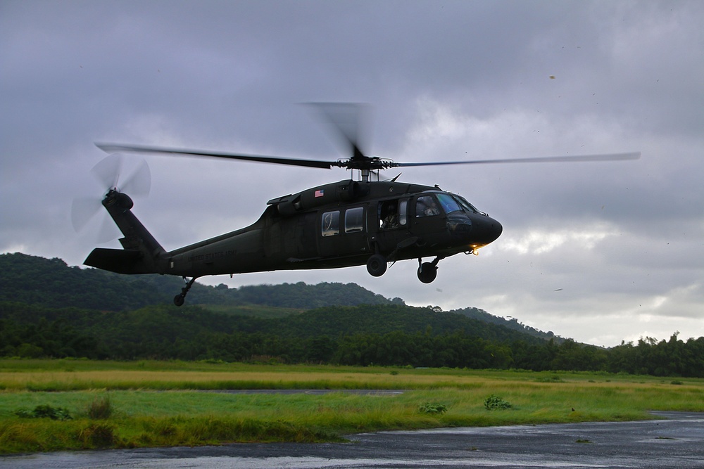 PRNG Black Hawk Rescue Hoist System training